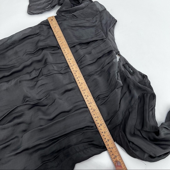 Ciao Bella Italy Long Sleeves Silky Boho Blouse - Picture 5 of 12